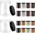 LuxusKollektion Vorratsdosen Set 16-teilig, luftdicht, transparent, 240ml & 420ml