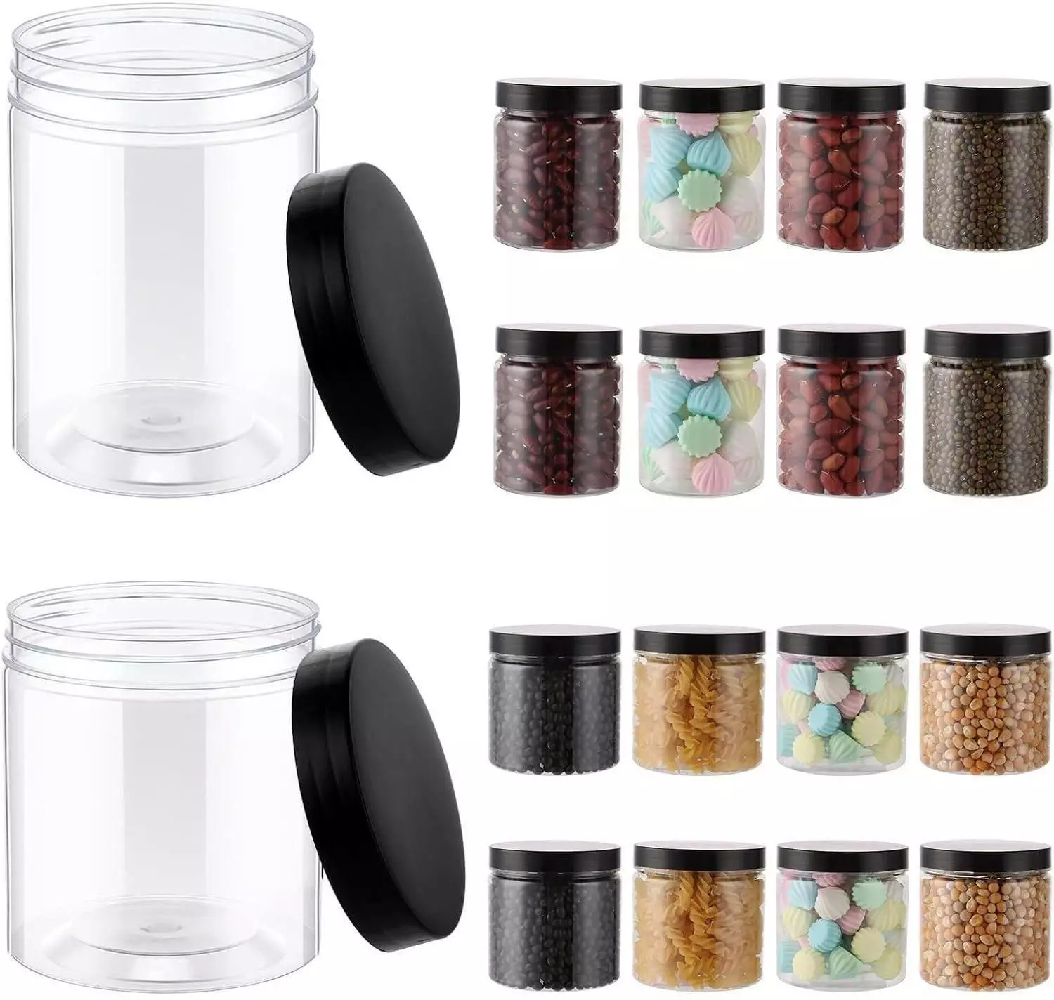 LuxusKollektion Vorratsdosen Set 16-teilig, luftdicht, transparent, 240ml & 420ml Vorratsdosen Set ab 54,99€