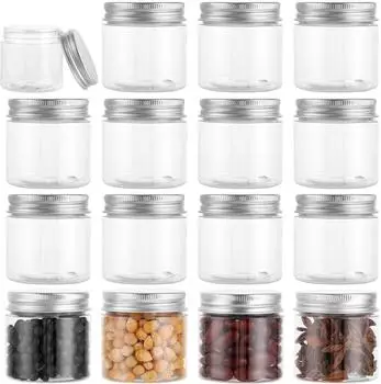 LuxusKollektion Vorratsdosen 16er Set, luftdicht, transparent, BPA-frei, 60ml