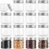 LuxusKollektion Vorratsdosen 16er Set, luftdicht, transparent, BPA-frei, 60ml