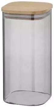 Kela NEA Vorratsdose get&ouml;ntes Borosilikatglas, Buchenholzdeckel, 1,5L (10778)