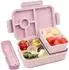 LuxusKollektion Bento Box Kinder 5 Fächer 1300ml auslaufsicher, rosa