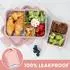 LuxusKollektion Bento Box Kinder 5 Fächer 1300ml auslaufsicher, rosa