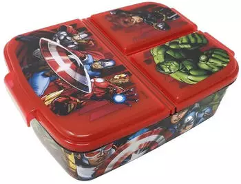 LuxusKollektion Avengers Heroes Lunchbox 3 F&auml;cher, BPA-frei, Kinder