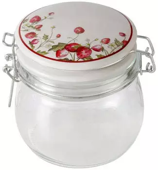 Boltze Emily K&uuml;chengef&auml;&szlig; mit Deckel, Glas, 450ml, &Oslash;11cm