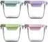 LuxusKollektion Glas-Vorratsdosen luftdicht 900ml, 4er Set