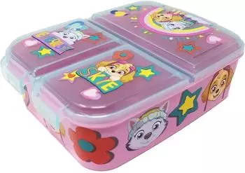 LuxusKollektion Paw Patrol Lunchbox mit 3 Fächern, BPA-frei (M)