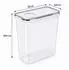 Relaxdays Vorratsdosen 6er-Set, 2,5L, Klickverschluss, transparent (Kunststoff)