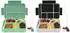 LuxusKollektion Bento Box Kinder 1330ml, 6 Fächer, 2er-Set, blau/grün