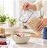 Relaxdays Vorratsdosen 4er-Set 4l, transparent, Kunststoff, Klickverschluss