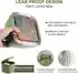 LuxusKollektion Bento Lunchbox 3 Fächer mit Dressingbehälter, 1500ml