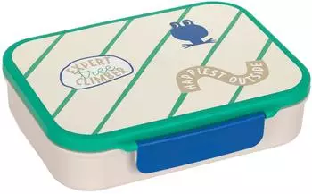 Lässig Bento Lunchbox Happy Trails Frog, creme/grün (12100151019)