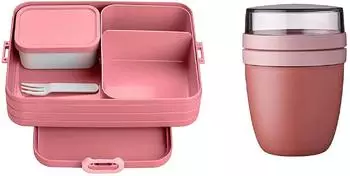 Mepal Bento-Lunchbox Large & Lunchpot Starter-Set, Vivid Mauve