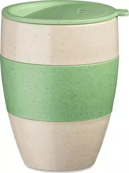 koziol Aroma To Go 2.0 Isolier-Speisegefäß 400ml nature desert sand/nature leaf green (7589276)