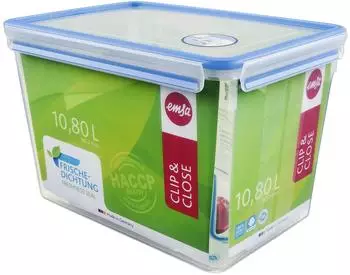 Emsa Clip & Close Frischhaltedose rechteckig (10,8 Ltr.)