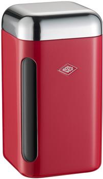 Wesco Classic Line Vorratsdose eckig mit Fenster 2 l, rot