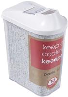 keeeper 5er-Set: Frischhaltedosen "Paola" in Wei&szlig; - 1,5 l