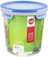 emsa Frischhaltedose CLIP & CLOSE 16,3 cm hoch transparent 2,0 l, 1 St.