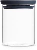 Brabantia stapelbarer Glasbeh&auml;lter TOKIO, Inhalt: 0,6 Liter, Farbe Deckel: