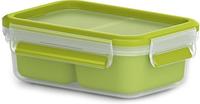 emsa Lunchbox CLIP & GO transparent 0,55 l, 1 St. transparent/gr&uuml;n