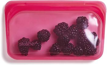 Stasher Silicone Reusable Food Storage Bag (9.9 floz) Raspberry