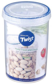 Lock&Lock Lock & Lock Runde Behälter, Transparent, Plastik, Farblos, 760 Ml
