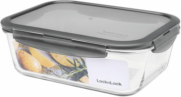 Lock&Lock Boroseal Frischhaltebox rechteckig grau 2 L