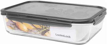 Lock&Lock Boroseal Frischhaltebox rechteckig grau 3,6 L