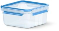 Emsa N1011300, emsa Frischhaltedose CLIP & CLOSE 8,4 cm hoch transparent, blau 1,3 l,