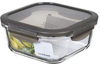 LocknLock Euro Ovenglass Container, quadratisch, 750 ml - grauer Deckel