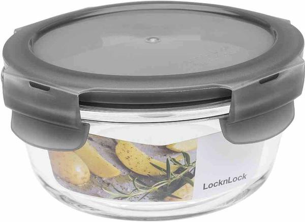 Lock&Lock Boroseal Frischhaltebox rund grau 380 ml