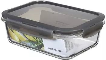 Lock&Lock Boroseal Frischhaltebox rechteckig grau 1 L