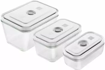 ZWILLING Fresh & Save Vakuum Boxset 3-teilig S/M/L Borosilikatglas