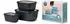 Nordic black: Rosti Mepal Cirqula Multischüssel-Set 3-teilig rechteckig