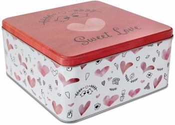 Städter Sweet Love Gebäckdose quadratisch 16 x 16 cm