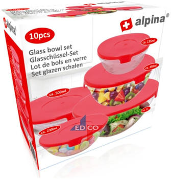 HAC24 GmbH Glassch&uuml;ssel Set 10-teilig