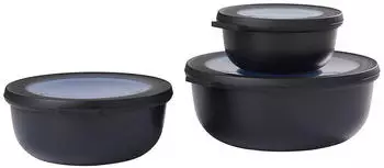 Rosti Mepal Cirqula Set flach 3-teilig Nordic Black