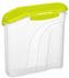 Rotho Fresh Müslibox, Kunststoff (BPA-frei), Transparent/Grün, 2.2 Liter (22 x 8 x22 cm)