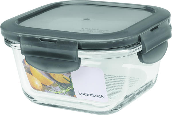Lock&Lock Boroseal Frischhaltebox quadratisch grau 300 ml