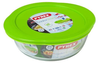 Pyrex Round glass dish with lid Cook & Store 1,1L