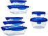 Pyrex Set of 7 Cook & Go Glass Food Storage Containers