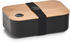 Zeller Present Lunchbox Polyprophylen (PP) Bambus Silikon (1-tlg) schwarz