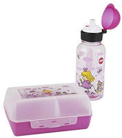 EMSA 518137, EMSA 518137 Kids Tritan Set Trinkflasche und Brotdose Princess (Pink)