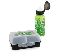 Emsa 518140, Emsa KIDS Set Trinkflasche + Brotdose Motiv: Fu&szlig;ball