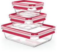 Emsa Frischhaltedose "Clip & Close Glas" 0,45/0,8/2L, gefrier-, backofen-,
