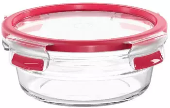 Emsa Clip & Close Glas Frischhaltedose rund (0,6l)