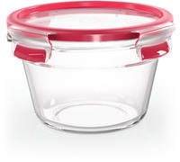 Emsa Aufbewahrungsbecher "Clip & Close Glas" 0,9 Liter, rund, Stapelkante,