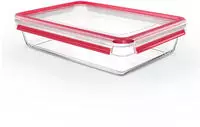 EMSA CLIP & CLOSE GLAS - Box - Rechteckig - 3 l - Transparent - Glas - 420 &deg;C -
