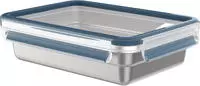Emsa N1150500, emsa Frischhaltedose CLIP & CLOSE 6,0 cm hoch silber, blau, 1 St.