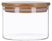 TALK-POINT Vorratsdosen aus Glas mit Bambusdeckel, Vorratsgl&auml;ser, Glasbeh&auml;lter 